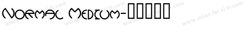 Normal Medium字体转换